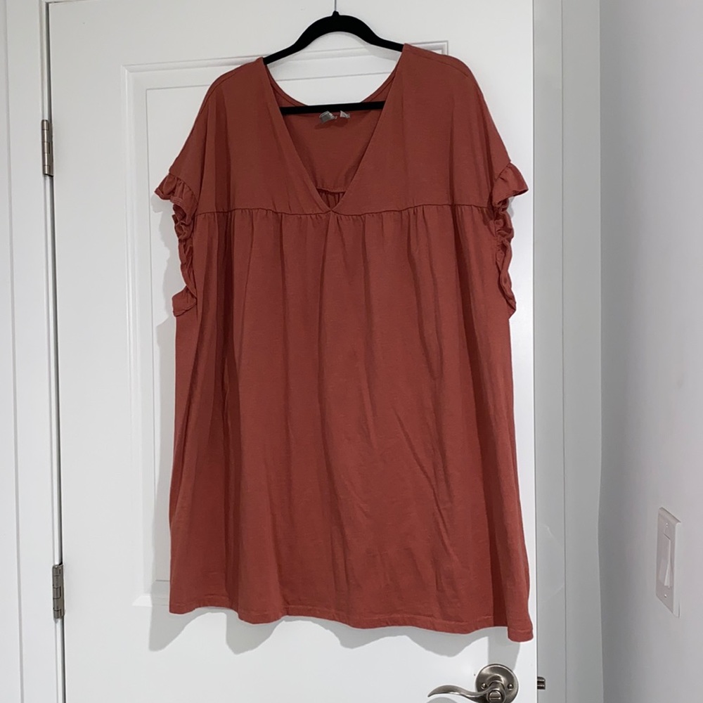 Peach mini dress